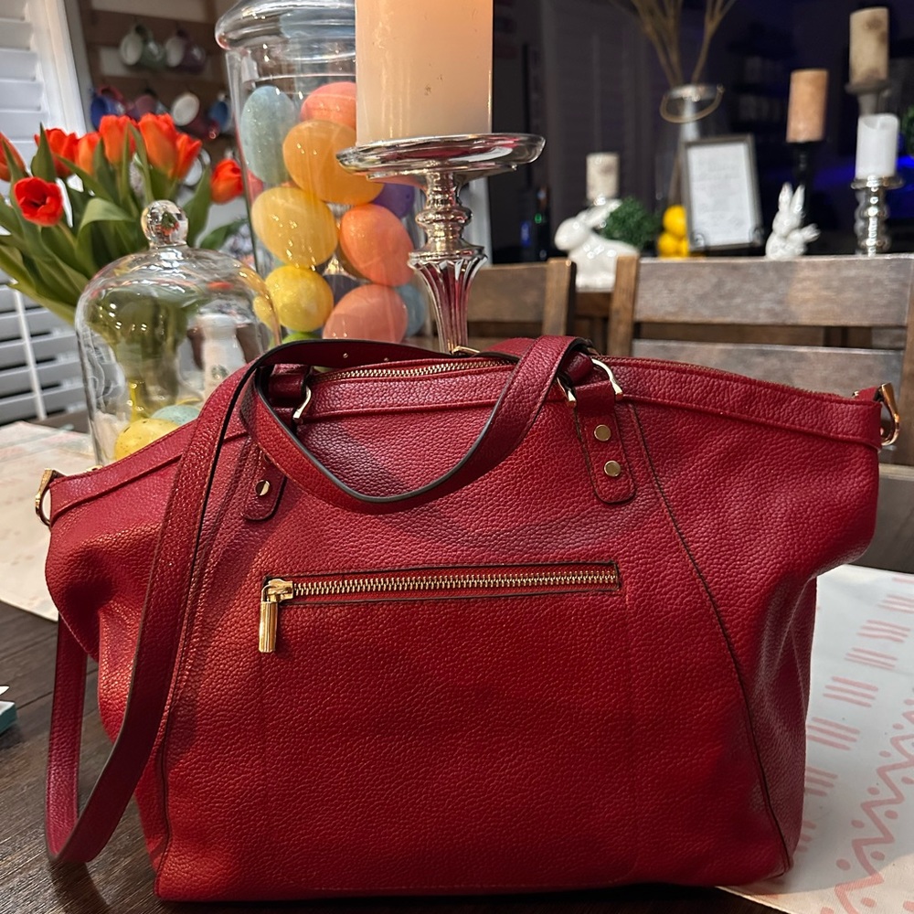 Red large tote purse by target